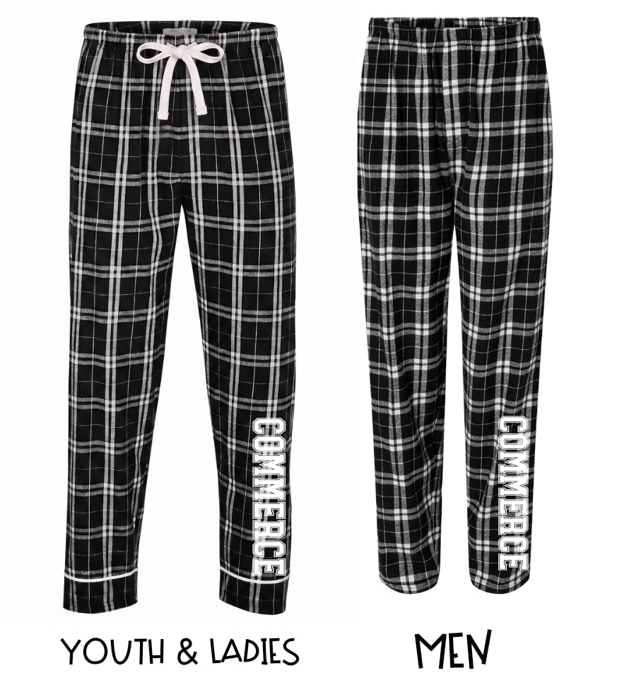 Commerce Pajama Pants: Commerce Football Fundraiser 26