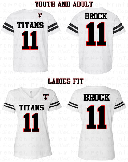 Titans 11U Football Jersey Tee
