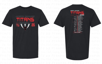 Titans 11U Football Roster Tee Gildan