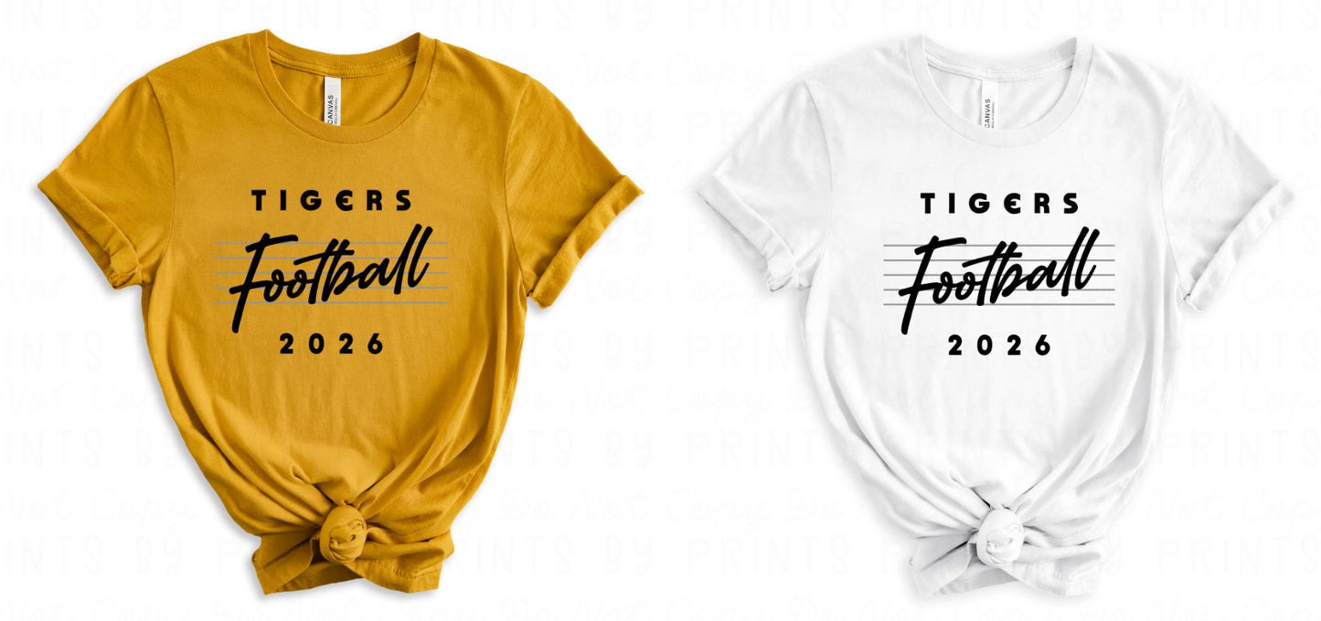Tigers Football 2026 Tee: Commerce Football Fundraiser 26