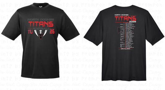 Titans 11U Football Roster Tee DriFit
