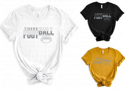 Tigers Football Split Tee: Commerce Football Fundraiser 26