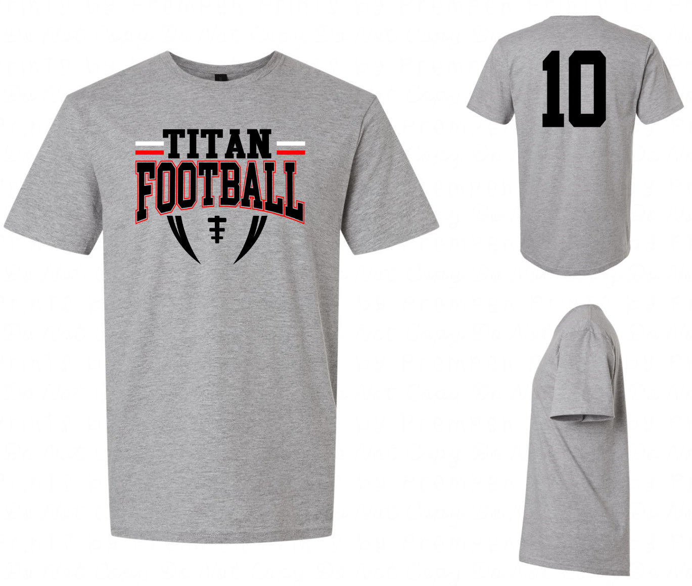 Titans 11U Football Personalized Tee Gildan
