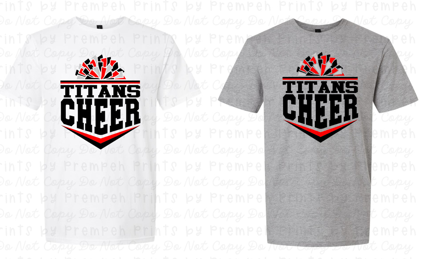 Titans 11U Cheer Items Pom Pom Tee